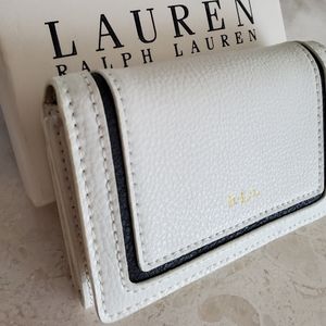 NWT ~RALPH LAUREN ~ Dorset Keychain Leather Purse